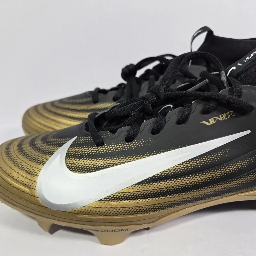 NEW Men's Size 11 Nike Air Zoom Vapor Pro 1 Football Cleats Black Metallic Gold